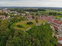 Letecký pohled na zříceninu (2022)