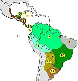 Areál rozšíření