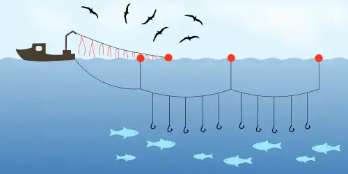 Diagram zobrazující použití šňůr se stuhami