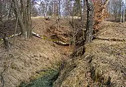 zavalené ústí staré štoly Jana Křtitele