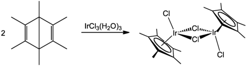 Příprava [Cp*IrCl2]2 z hexamethylovaného Dewarova benzenu