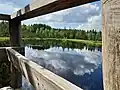Pohled na jezírko z plošiny