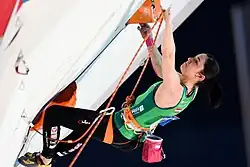 Katharina Posch na Zimních armádních světových hrách 2017 v Soči (lezení na obtížnost