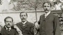 Skupinový portrét Henriho, Julese a Louise Séebergerových, asi 1900