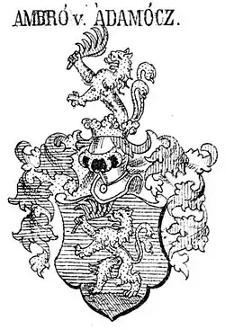 Erb rodu Ambró de Adamócz