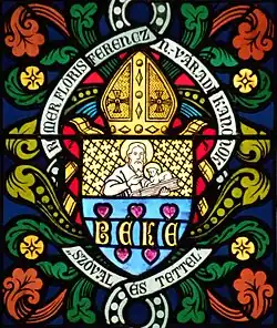 Osobní znak velkovaradínského kanovníka Floriána Františka Rómera