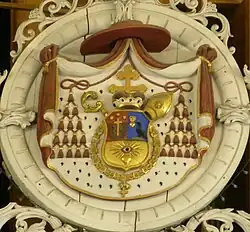 Erb J. K. Scitovského v ostřihomské katedrále