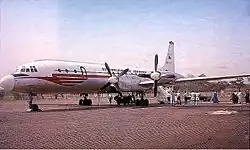 Shodný stroj Iljušin Il-18 Československých aerolinií