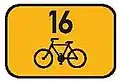 IS 21a Směrová tabulka pro cyklisty