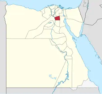 Poloha guvernorátu Káhira