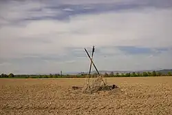 Vrchol Čakanu s geodetickými body