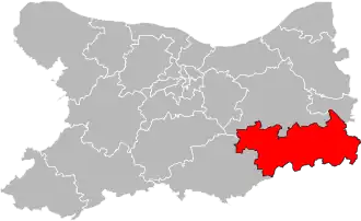 kanton na mapě departementu Calvados