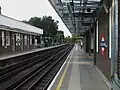 Nástupiště, pohled k západu