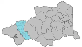 Kanton na mapě departementu Pyrénées-Orientales