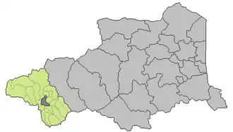 Kanton na mapě departementu Pyrénées-Orientales