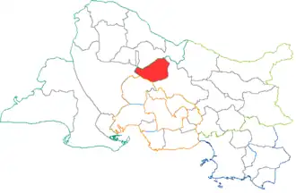 Kanton Salon-de-Provence na mapě departementu Bouches-du-Rhône