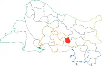 Kanton Vitrolles na mapě departementu Bouches-du-Rhône