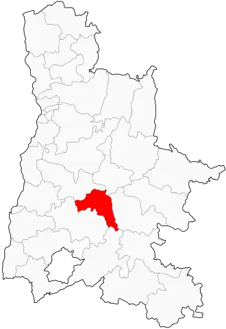 Kanton na mapě departementu Drôme