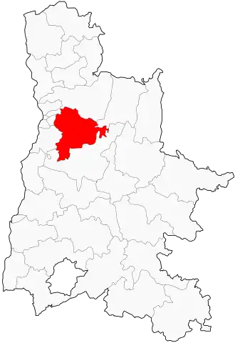 Kanton na mapě departementu Drôme