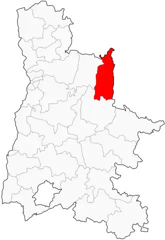 Kanton na mapě departementu Drôme