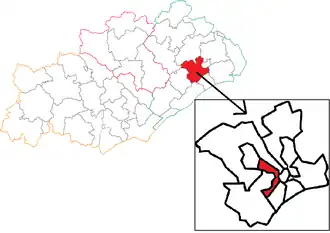 Kanton na mapě departementu Hérault