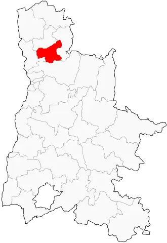 Kanton na mapě departementu Drôme