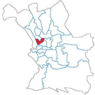 Kanton Marseille-La Belle-de-Mai na mapě města Marseille