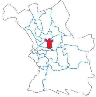 Kanton Marseille-La Blancarde na mapě města Marseille