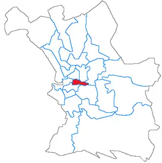 Kanton Marseille-Le Camas na mapě města Marseille