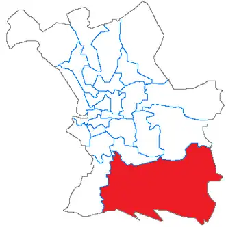 Kanton Marseille-Mazargues na mapě města Marseille