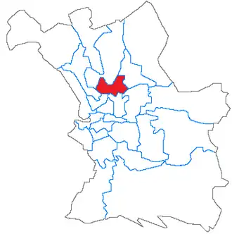 Kanton Marseille-Saint-Just na mapě města Marseille