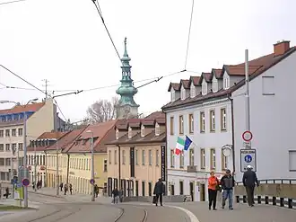 Kapucínská ulice od západu