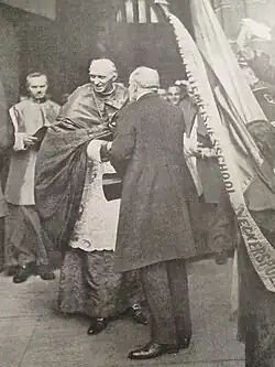 Kardinál Mercier a prezident Raymond Poincaré