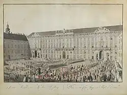 Hofburg, sídlo říšské dvorské kanceláře