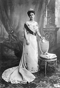 Caroline of Reuß-Greiz, grand duchess of Saxe-Weimar-Eisenach in court dress