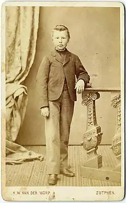 Carte de visite mladého chlapce