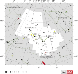 Souhvězdí Kasiopeji
