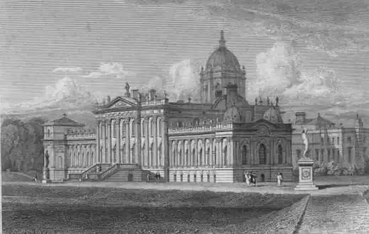 Zámek Howard v roce 1829