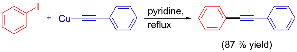 Castrovo–Stephensovo párování s použitím jodbenzenu