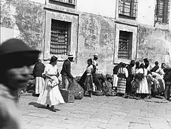 Život u Metropolitní katedrály, Guatemala, 1910