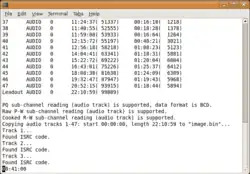 cdrdao načítající obsah CD