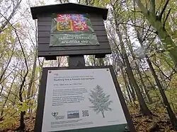 Cedule na severní hranici chráněného území