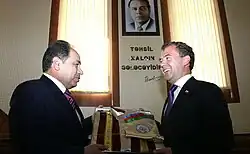 Dmitrij Medveděv přebírá čestný doktorát, 2010