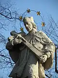 Socha sv. Jana Nepomuckého: detail (kulturní památka)