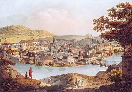 Český Krumlov, první čtvrtina 19. století (kol. 1810)