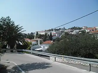 Silnice D116 ve městě Hvar