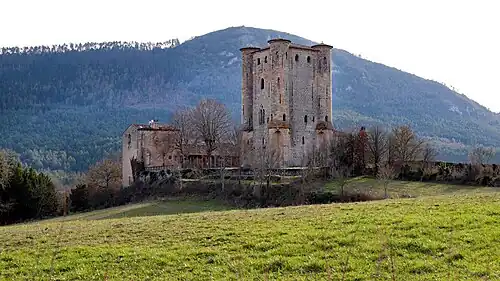 pohled na hrad Arques