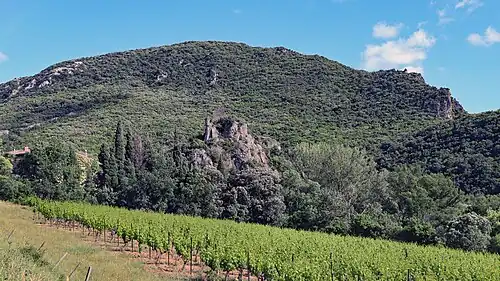 pohledy na ruiny hradu Dufourt