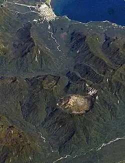 Satelitní snímek kaldery Chaitén