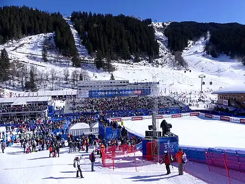 Cílový prostor v Méribelu